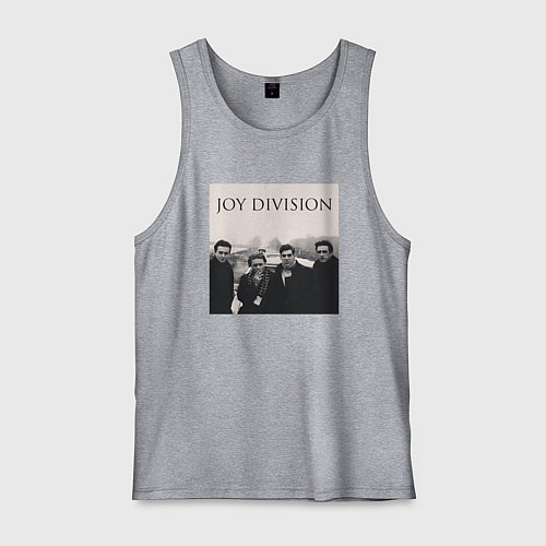 Мужская майка Тру фанат Joy Division / Меланж – фото 1