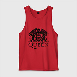 Майка мужская хлопок Queen - logo, цвет: красный