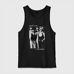 Майка мужская хлопок Depeche Mode World Violation Tour - Band Design, цвет: черный