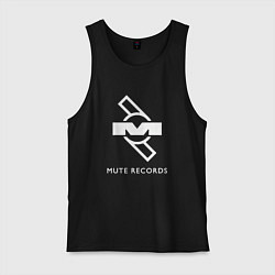 Майка мужская хлопок Depeche Mode Mute Records Logo, цвет: черный