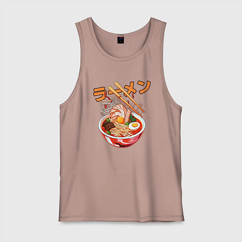 Мужская майка Ramen Рамен / Пыльно-розовый – фото 1