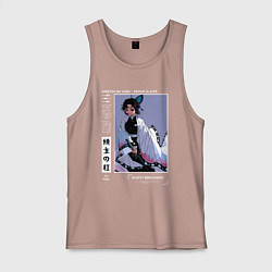 Майка мужская хлопок Великолепная Шинобу - Клинок демонов, цвет: пыльно-розовый