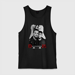 Майка мужская хлопок Depeche Mode - Dave Gahan and Martin Gore, цвет: черный