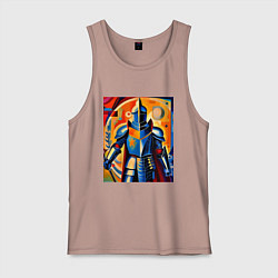 Мужская майка Средневековый рыцарь в доспехах