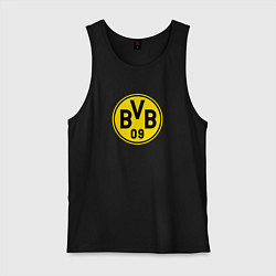 Майка мужская хлопок Borussia fc sport, цвет: черный