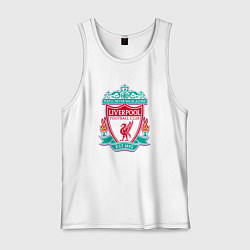 Майка мужская хлопок Liverpool fc sport collection, цвет: белый