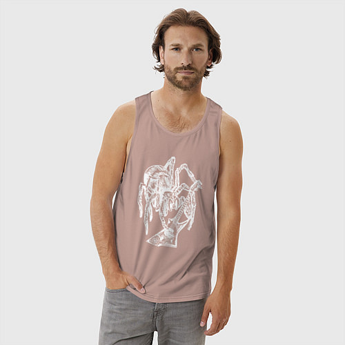 Мужская майка Spider rock / Пыльно-розовый – фото 3