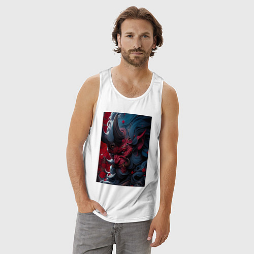 Мужская майка Японский монстр / Белый – фото 3