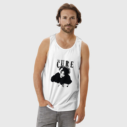 Мужская майка The Cure - Robert Smith / Белый – фото 3
