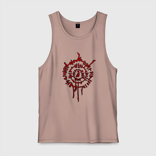 Мужская майка Astarion - red symbol / Пыльно-розовый – фото 1