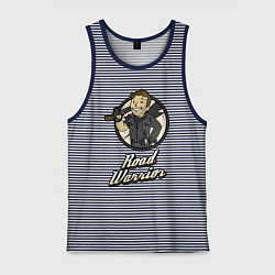 Майка мужская хлопок Vault mad Max, цвет: синяя тельняшка