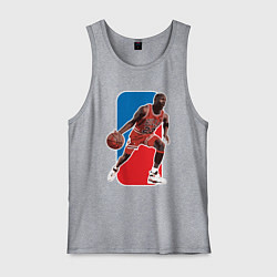 Майка мужская хлопок Jordan play, цвет: меланж