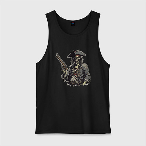 Мужская майка Призрачный пират / Черный – фото 1