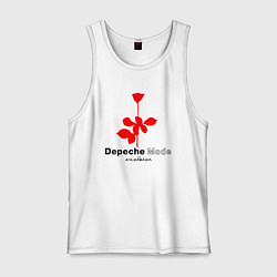 Майка мужская хлопок Depeche Mode - Violator album logo, цвет: белый