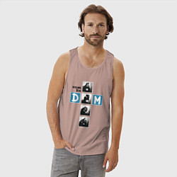 Майка мужская хлопок Depeche Mode - Personal Jesus cross, цвет: пыльно-розовый — фото 2