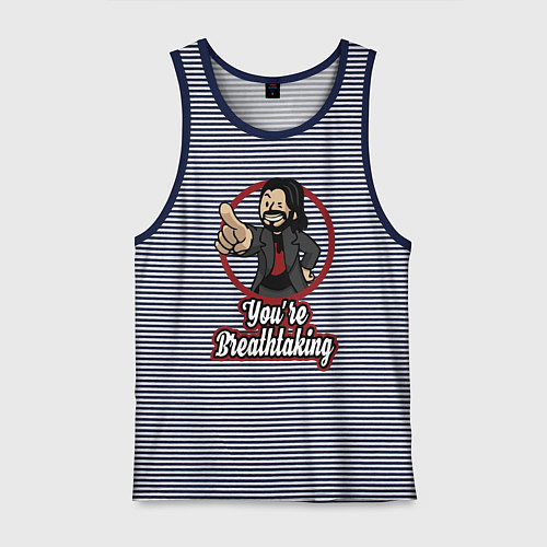 Мужская майка Vault Keanu Reeves / Синяя тельняшка – фото 1