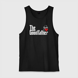 Майка мужская хлопок The godfather love, цвет: черный