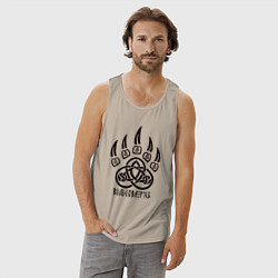 Майка мужская хлопок Велесова русь, цвет: миндальный — фото 2