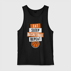 Мужская майка Eat sleep basketball