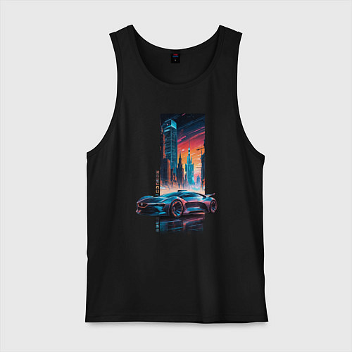 Мужская майка Москва 2082 / Черный – фото 1