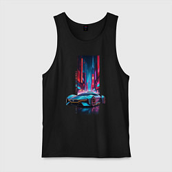 Майка мужская хлопок Красная площадь 2082, цвет: черный