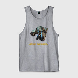 Майка мужская хлопок Танк Мамонт ГСБ, цвет: меланж