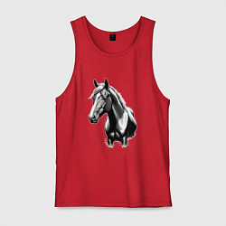 Мужская майка Портрет лошади