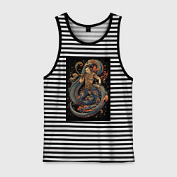 Мужская майка Муай Тай боец и змея