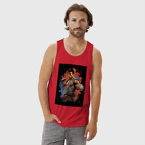 Мужская майка Тайский боец / Красный – фото 3