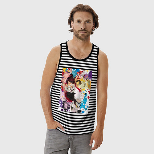 Мужская майка Адский рай Габимару Синоби / Черная тельняшка – фото 3