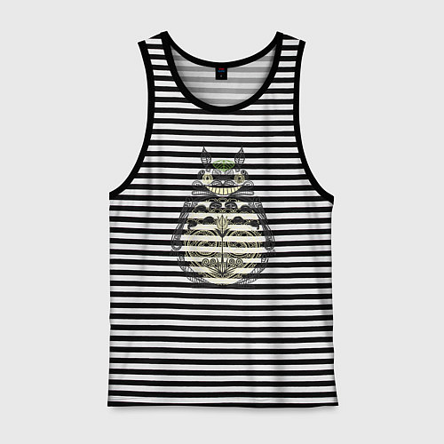 Мужская майка Forest Totoro / Черная тельняшка – фото 1