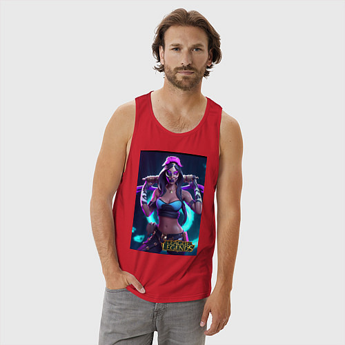 Мужская майка League of Legends Akali Kda / Красный – фото 3