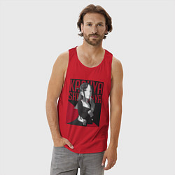 Майка мужская хлопок Кагуя Синомия вице-президент школьного совета, цвет: красный — фото 2