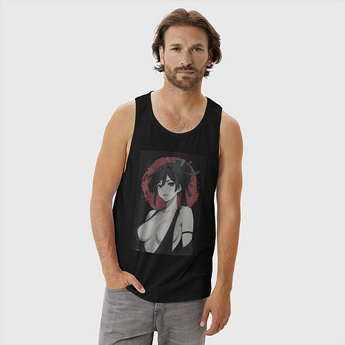 Мужская майка Адский рай - секси Юдзуриха / Черный – фото 3