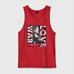 Майка мужская хлопок Госпожа Кагуя Синомия, цвет: красный