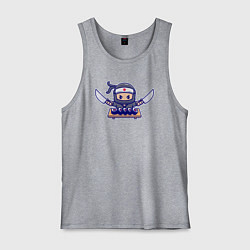 Майка мужская хлопок Суши ниндзя, цвет: меланж