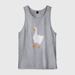 Майка мужская хлопок Untitled goose game honk, цвет: меланж