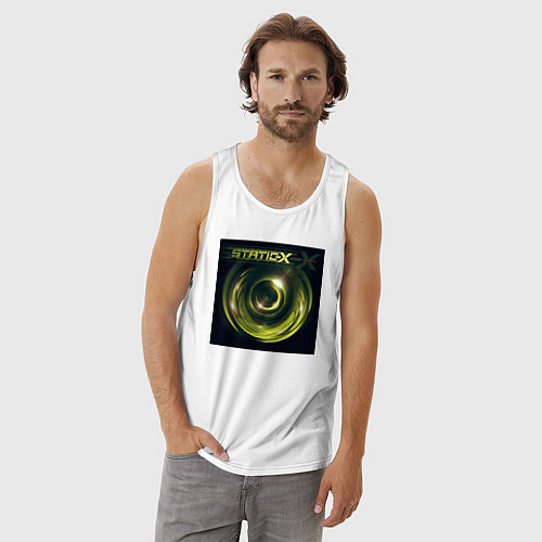 Мужская майка Static-X - Shadow Zone / Белый – фото 3