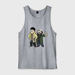 Майка мужская хлопок Vault Jay and silent Bob, цвет: меланж