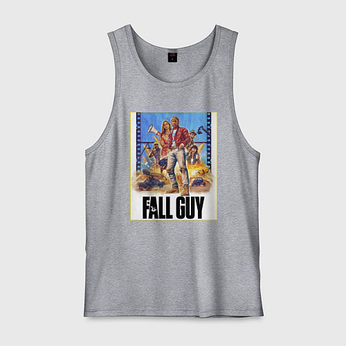 Мужская майка Каскадеры Эмили Блант и Райан Гослинг / Меланж – фото 1