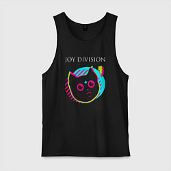 Мужская майка Joy Division rock star cat