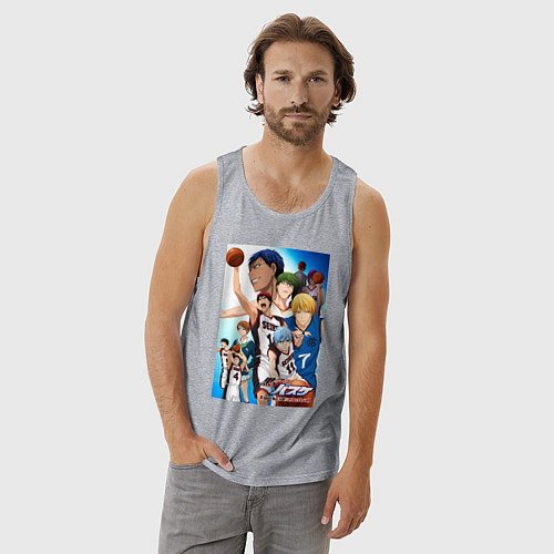 Мужская майка Баскетбол Куроко / Меланж – фото 3