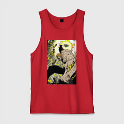 Майка мужская хлопок Семь смертных грехов Эсканор, цвет: красный