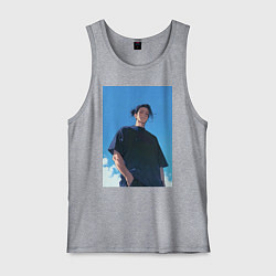 Майка мужская хлопок Сугуру Гэто, цвет: меланж