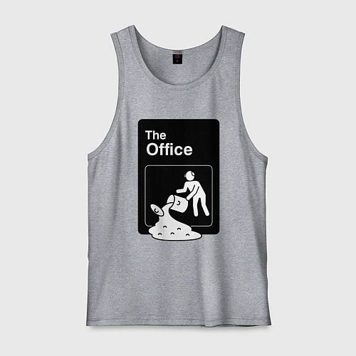 Мужская майка Суп и офис / Меланж – фото 1