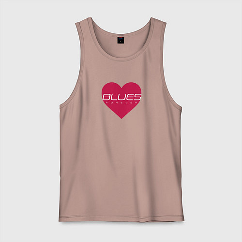 Мужская майка Блюз любовь навсегда / Пыльно-розовый – фото 1