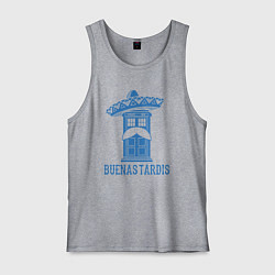 Майка мужская хлопок Buenas tardis, цвет: меланж