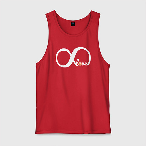 Мужская майка Бесконечная баскетбольная любовь / Красный – фото 1