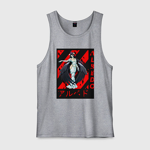 Мужская майка Альбедо хранитель этажей / Меланж – фото 1