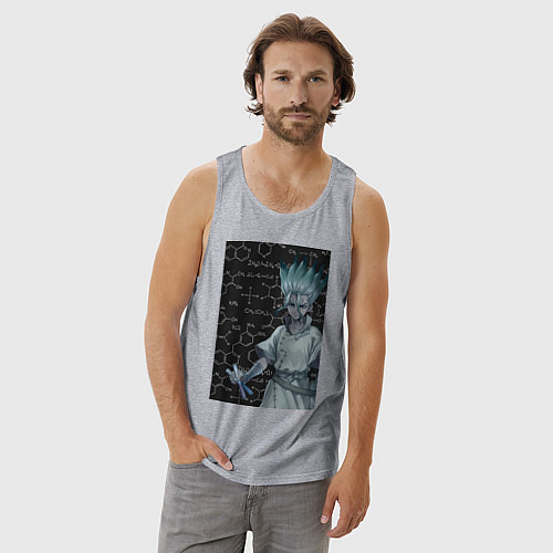 Мужская майка Сэнку Исигами / Меланж – фото 3